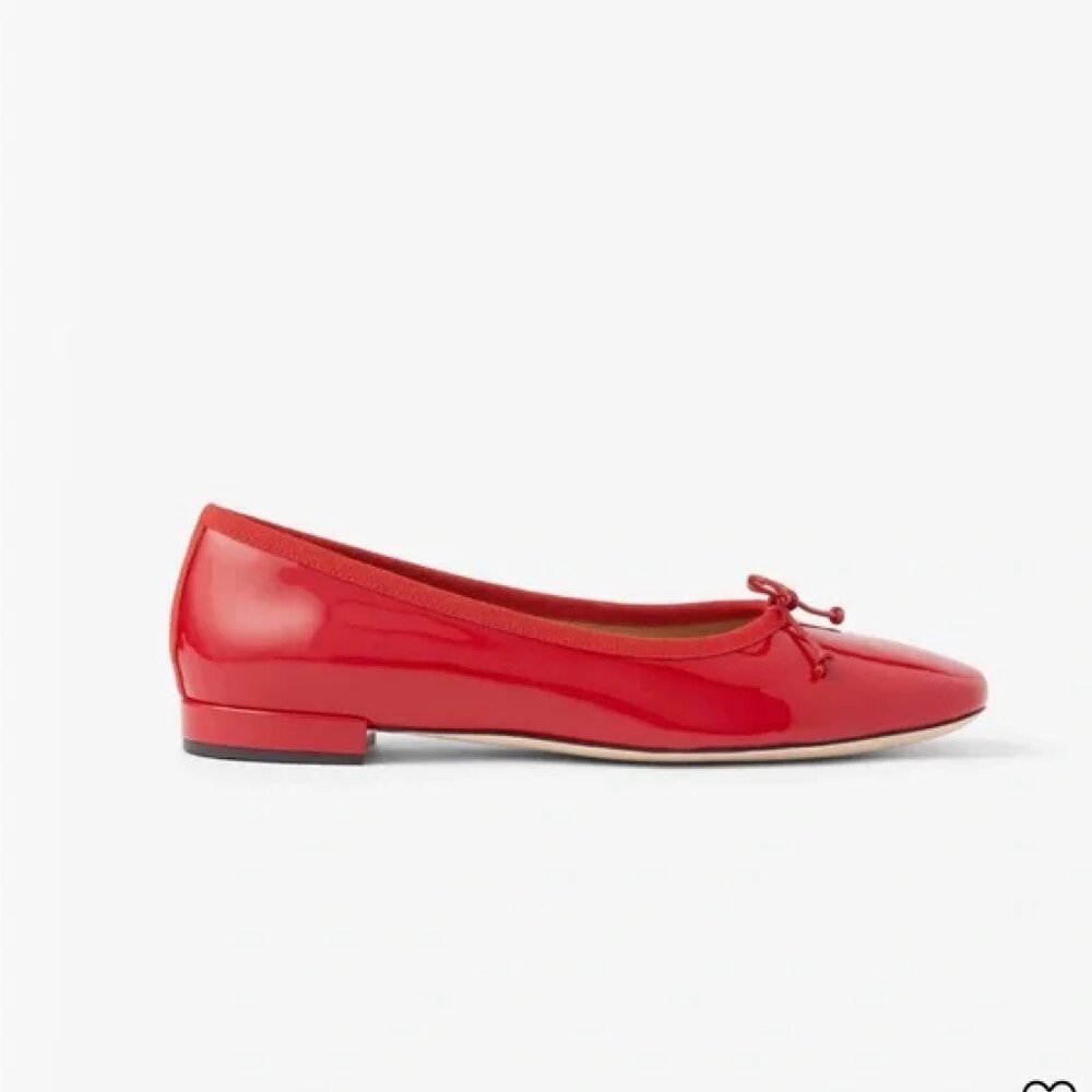 Minty Mellon Patent Red Ballet Flats